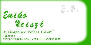 eniko meiszl business card